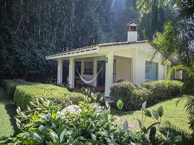 Jardín al aire libre en Casa Bugambilia, Un Pequeño Hotel en Tepoztlán