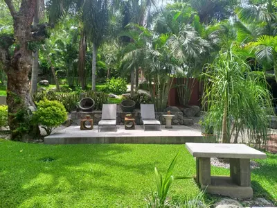 Jardín al aire libre en CASA CHU