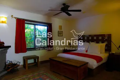 Cama o camas de una habitación en Las Calandrias