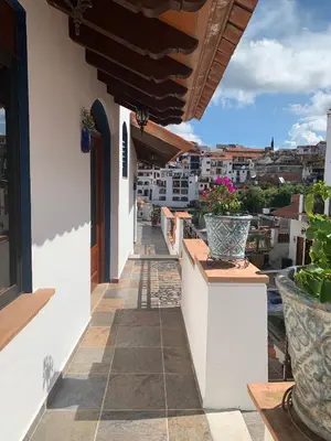 Un balcón o terraza de Hotel Santa Paula