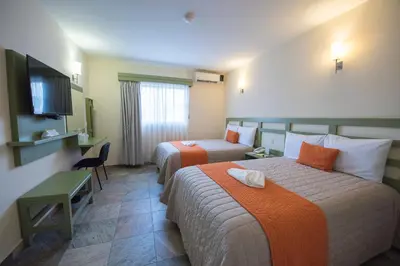 Cama o camas de una habitación en Hotel Palace Inn