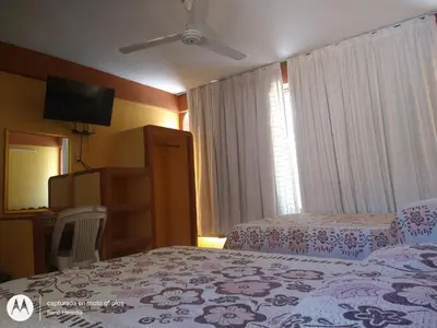 Cama o camas de una habitación en Hotel Olimar