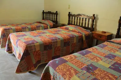 Cama o camas de una habitación en Hotel Avenida