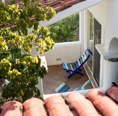 Un balcón o terraza de Villa Casa Blanca del Faro