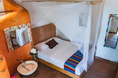 Cama o camas de una habitación en Posada Mexico