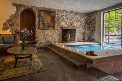 Piscina en o cerca de Hacienda San Gabriel de las Palmas