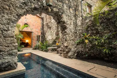 Piscina en o cerca de Hacienda San Gabriel de las Palmas