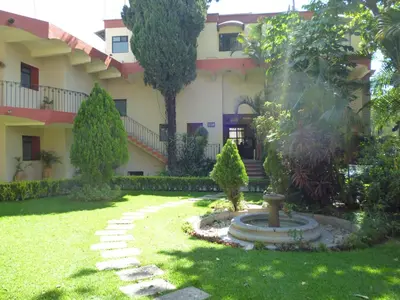 Jardín al aire libre en Hotel La Casona del Llano