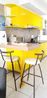 Una cocina o zona de cocina en Casa con alberca climatizada privada para 8 personas