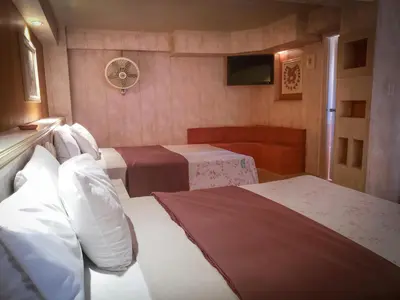Cama o camas de una habitación en Silmar Hotel/Motel