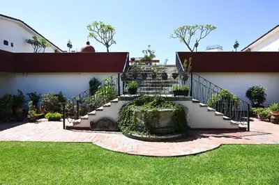 Jardín al aire libre en Hotel Hacienda
