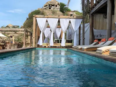 Piscina en o cerca de Hotel Nude Zipolite & beach club