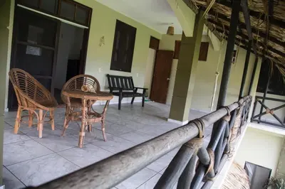 Un balcón o terraza de Beachfrontguesthouse