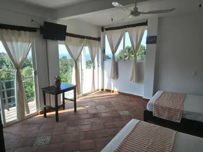 Cama o camas de una habitación en Hotel Tiktaalik