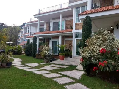 Jardín al aire libre en HOTEL JD TEPOZTLÁN