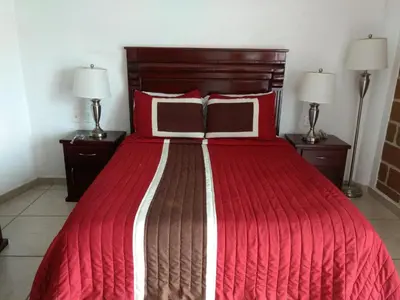 Cama o camas de una habitación en HOTEL JD TEPOZTLÁN