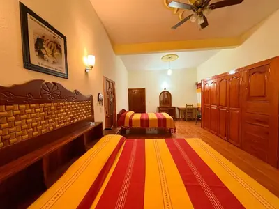 Cama o camas de una habitación en Casa Elim-Oaxaca