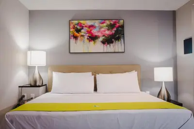 Cama o camas de una habitación en HOTEL CAREYES