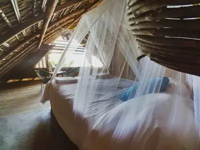 Cama o camas de una habitación en Bikini Beach House