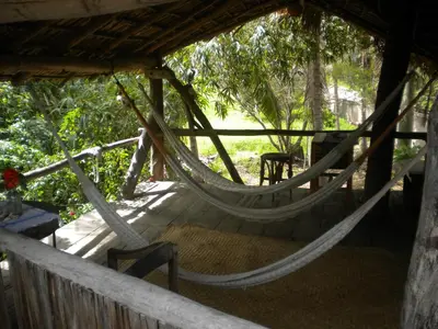Jardín al aire libre en Castillo Oasis