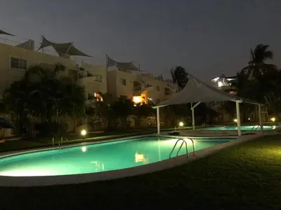 Piscina en o cerca de Renta de departamento en Acapulco Diamante