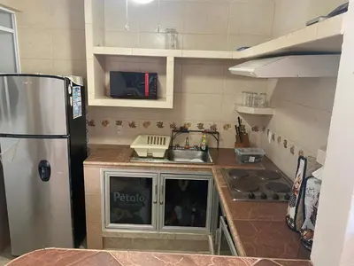 Una cocina o zona de cocina en Renta de departamento en Acapulco Diamante
