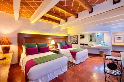 Cama o camas de una habitación en Molino de los Reyes