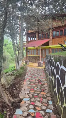 Jardín al aire libre en Rancho los Alebrijes Zacatlan