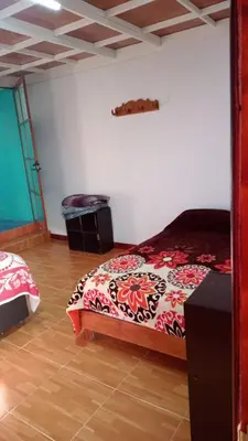 Cama o camas de una habitación en Rancho los Alebrijes Zacatlan