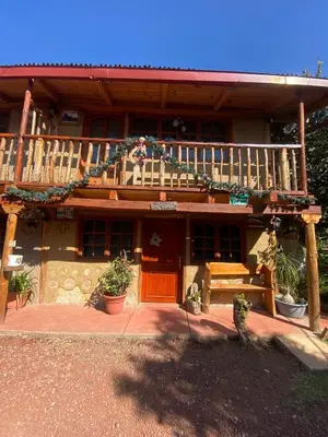 Un balcón o terraza de Cabañas Quinta San Agustin