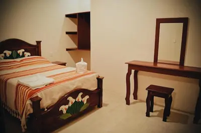 Cama o camas de una habitación en HOTEL SAN JUDAS