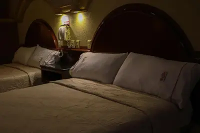 Cama o camas de una habitación en Motel Caribe