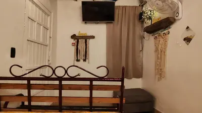 Cama o camas de una habitación en Casa del Jaibo