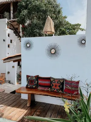 Zona de estar de Casa de Olas Boutique Hotel