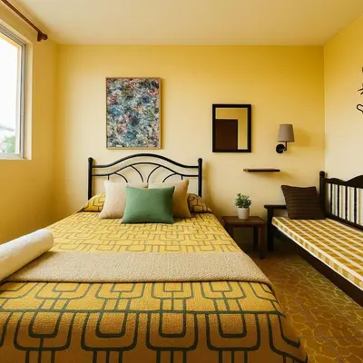 Cama o camas de una habitación en Los Nardos Hostel -pet friendly-
