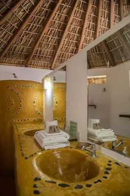 Un baño de Un Sueño Cabañas del Pacífico