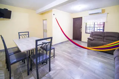 Zona de estar de Casa nueva y moderna en Juchitán