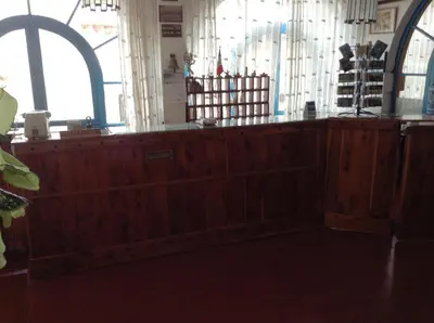 El salón o zona de bar de Hotel Santa Prisca