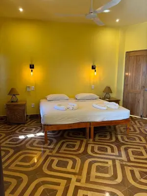 Cama o camas de una habitación en Casa Biulú