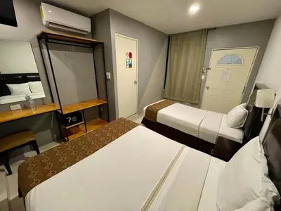 Cama o camas de una habitación en He Centro - Desayuno incluido