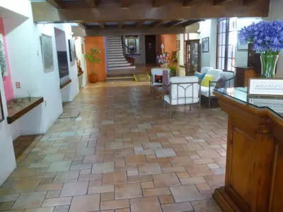El vestíbulo o zona de recepción de Hotel Trébol