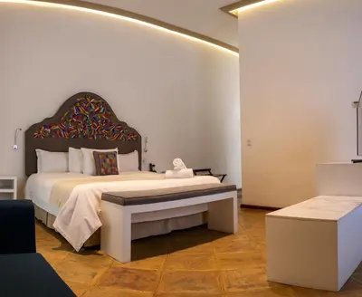 Cama o camas de una habitación en Casa Pepe