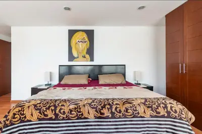 Cama o camas de una habitación en Casa Grande, Cómoda y con Seguridad - Excelente Ubicación