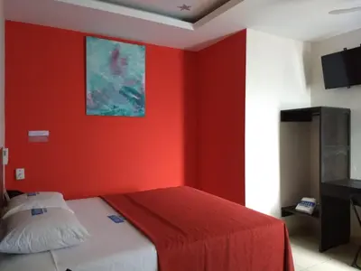 Cama o camas de una habitación en Hotel Guivá San Pablo
