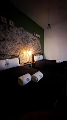 Cama o camas de una habitación en Hotel el Descanso
