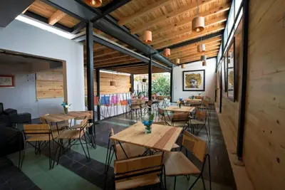 Un restaurante o sitio para comer en Hospedaje Donaji
