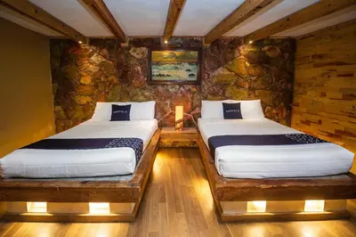 Cama o camas de una habitación en Hotel Pozo Viejo