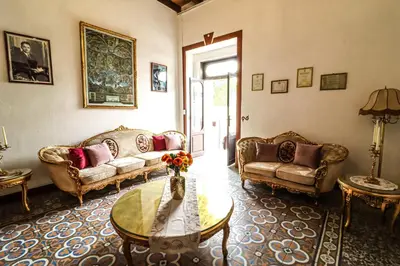 Zona de estar de Quinta Alhóndiga Galindo Hotel Boutique
