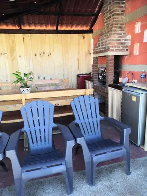 Una cocina o zona de cocina en CABAÑA tipo habitación con PALAPA y Asador Planta Alta en Zacatlán