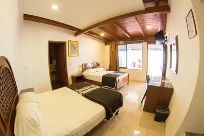 Cama o camas de una habitación en HOTEL RICARLO